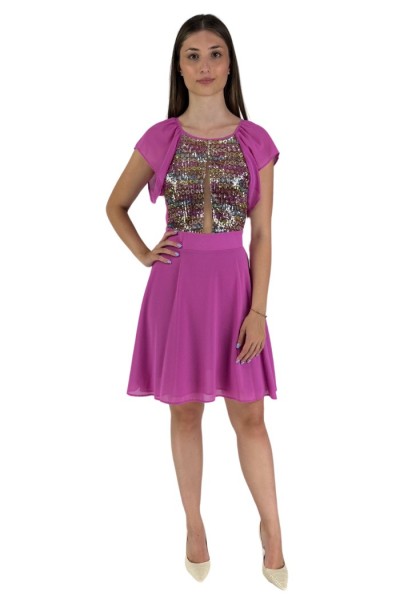 Dairesy abito corto con corpetto a fantasia ss24d0484 — 805219040070074_2