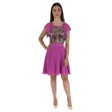 Dairesy abito corto con corpetto a fantasia ss24d0484 [a0441965]