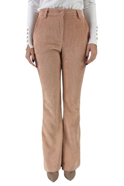 Celye pantalone a zampa in velluto fw24c0464 [0b48d945]