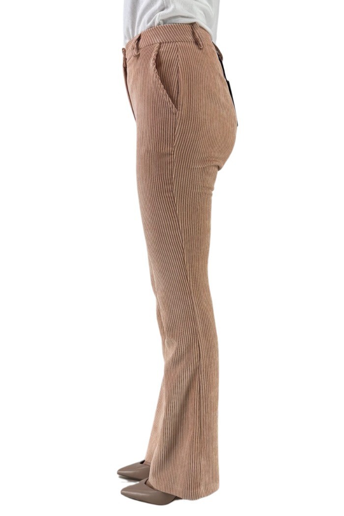 Celye pantalone a zampa in velluto fw24c0464 [d26e9a48]