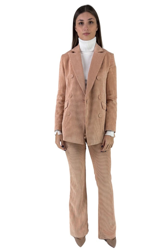 Celye pantalone a zampa in velluto fw24c0464 [60231c52]