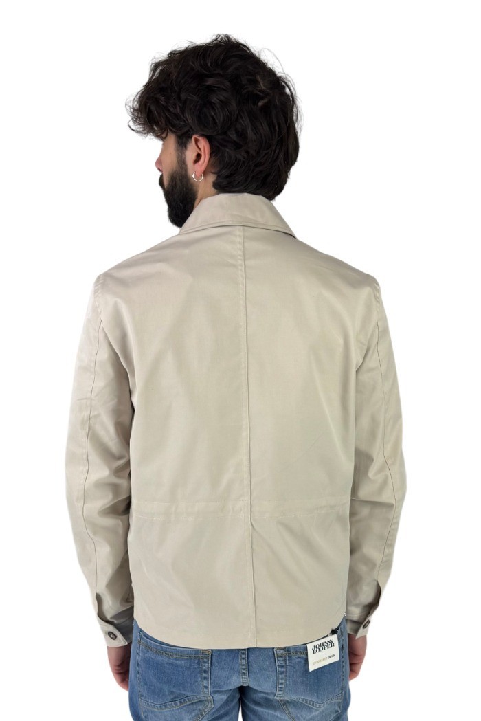 Markup giacca leggera con collo a camicia e tasche sul petto mk894023 [4eae9e52]