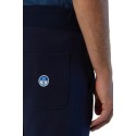 North Sails pantaloni in felpa in cotone con logo patch 673060 [8c57e73f]
