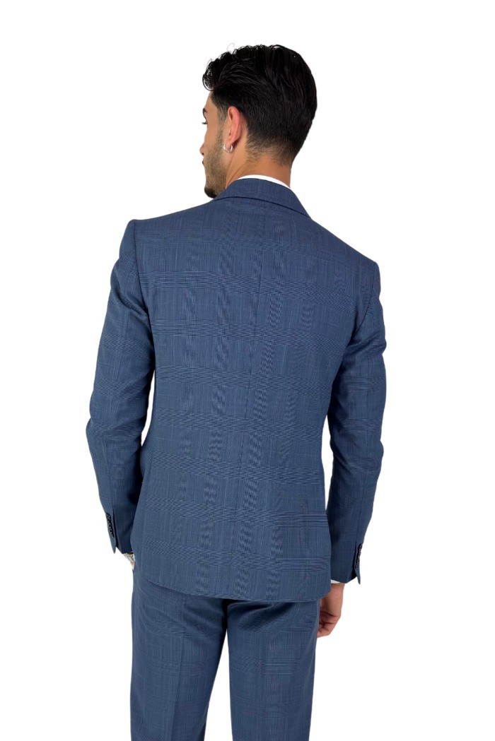 Privat Fashion abito monopetto da uomo a quadri Polinesia-ab7250/q [2ad58027]