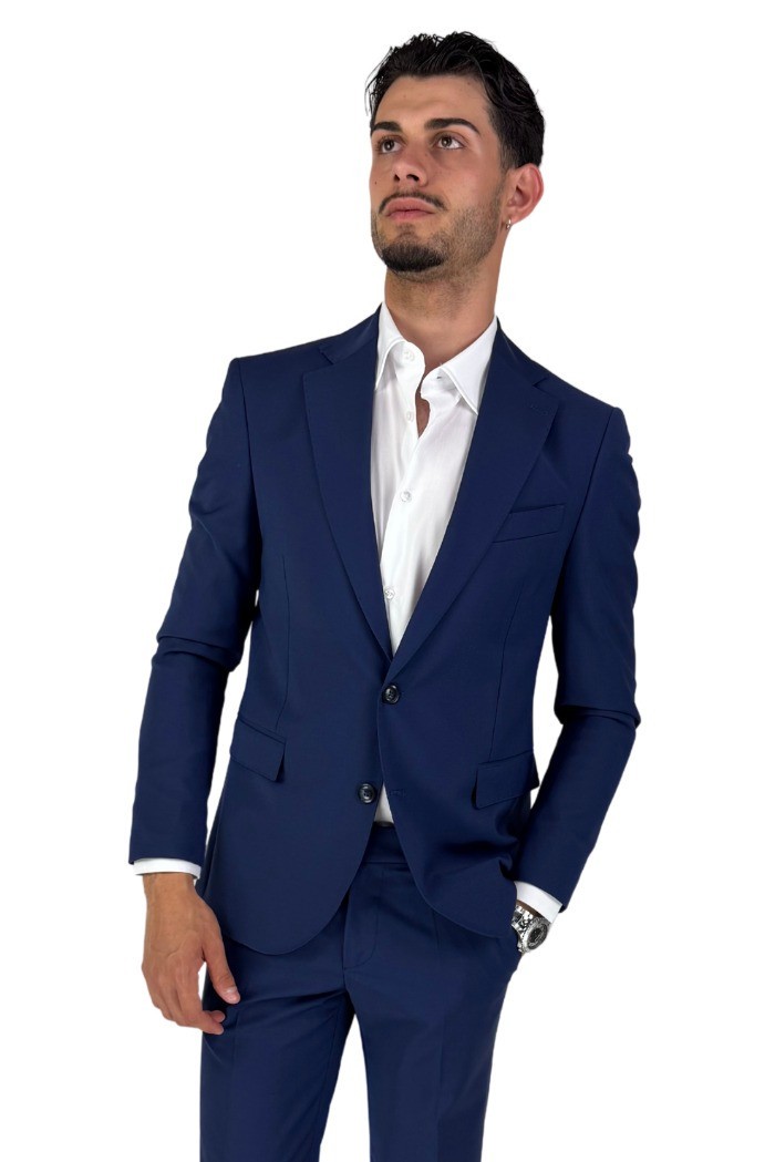Privat Fashion abito monopetto da uomo in fresco di lana Andalusia-ab7250 [31099e07]