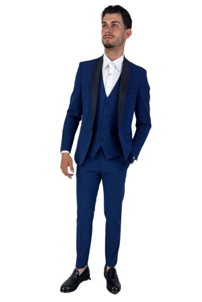 Privat Fashion abito monopetto con dettagli in raso Teneriferaso ab-212 [3d94debd]