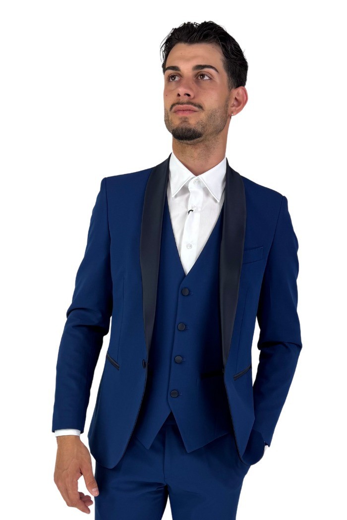 Privat Fashion abito monopetto con dettagli in raso Teneriferaso ab-212 [e4b29db0]