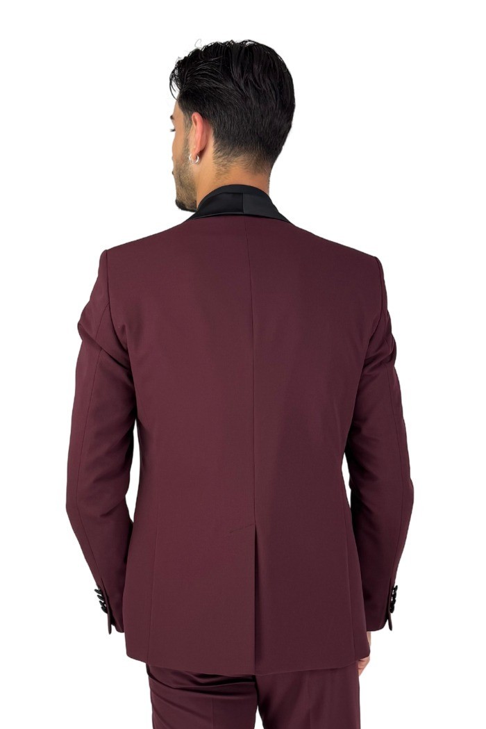 Privat Fashion abito monopetto con dettagli in raso Teneriferaso ab-212 [d6cb1bcf]