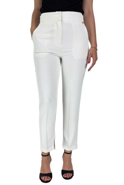 Markup pantalone slim fit in cady a tinta unita mw865142 [868e000e]