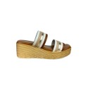 Mng Collection sandalo da donna in pelle con doppia fascia 6233 [38374aaf]