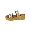 MNG Collection sandalo da donna in pelle con doppia fascia 6233 [e11109a2]