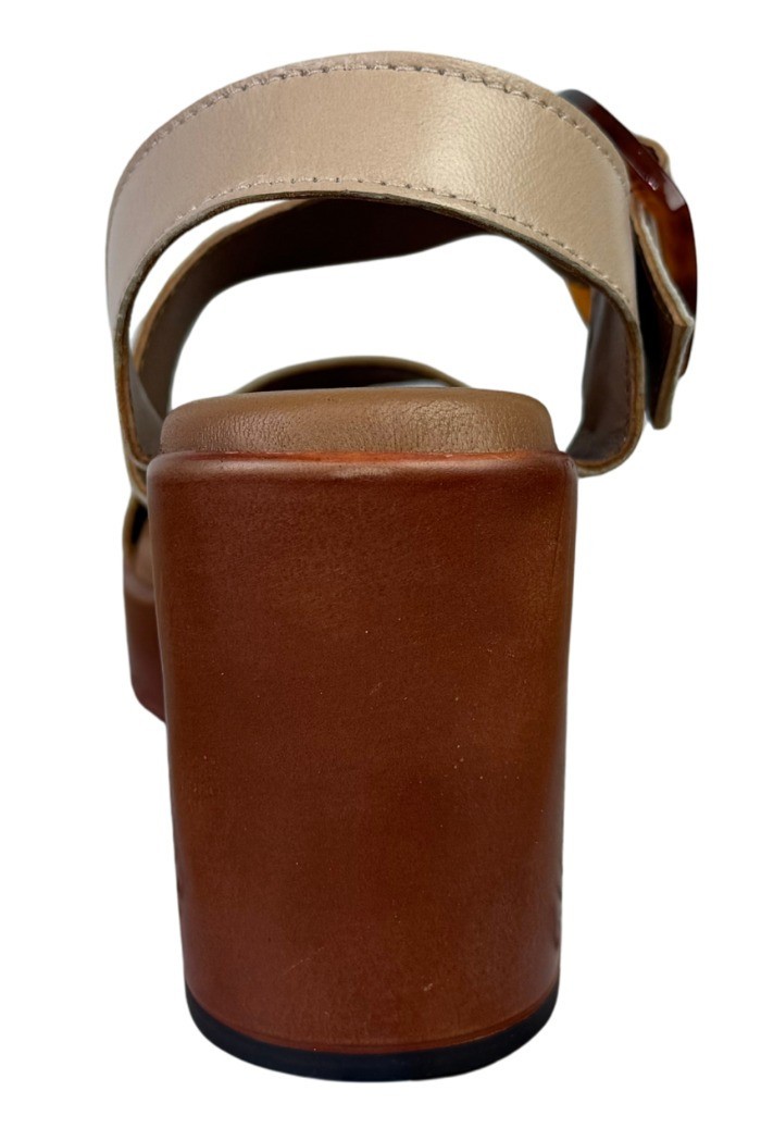 MNG Collection sandalo allacciato in pelle con tacco alto 9354 [60b46568]
