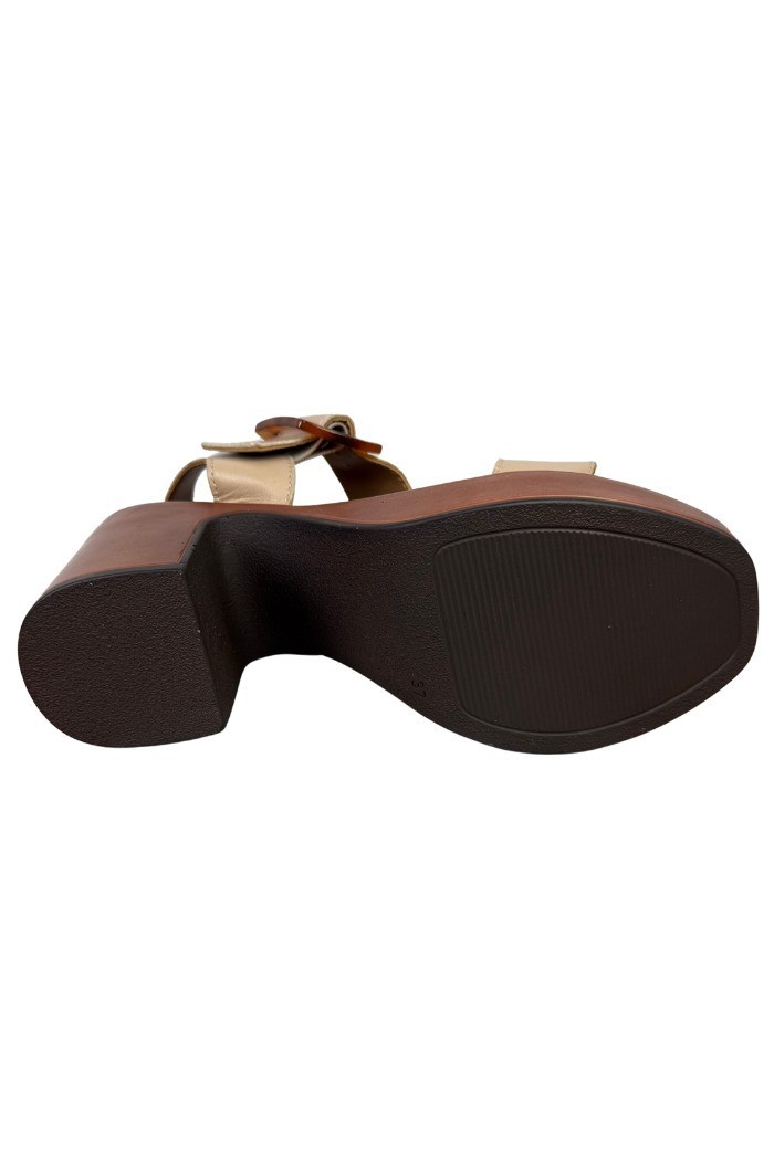 MNG Collection sandalo allacciato in pelle con tacco alto 9354 [d7a9a46c]