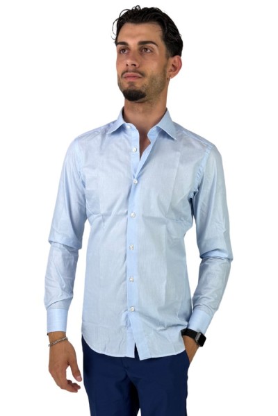 Filippo Gelsi camicia da uomo in cotone a microfantasia 1193F1 [a2f96101]