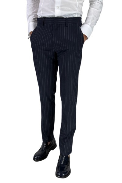 Markup pantalone gessato in poliviscosa mk895150 — 805219040072714_1