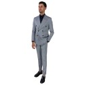 Privat Fashion abito doppiopetto microlavorato in poliviscosa Jamaica-ab7217 [a20cc283]
