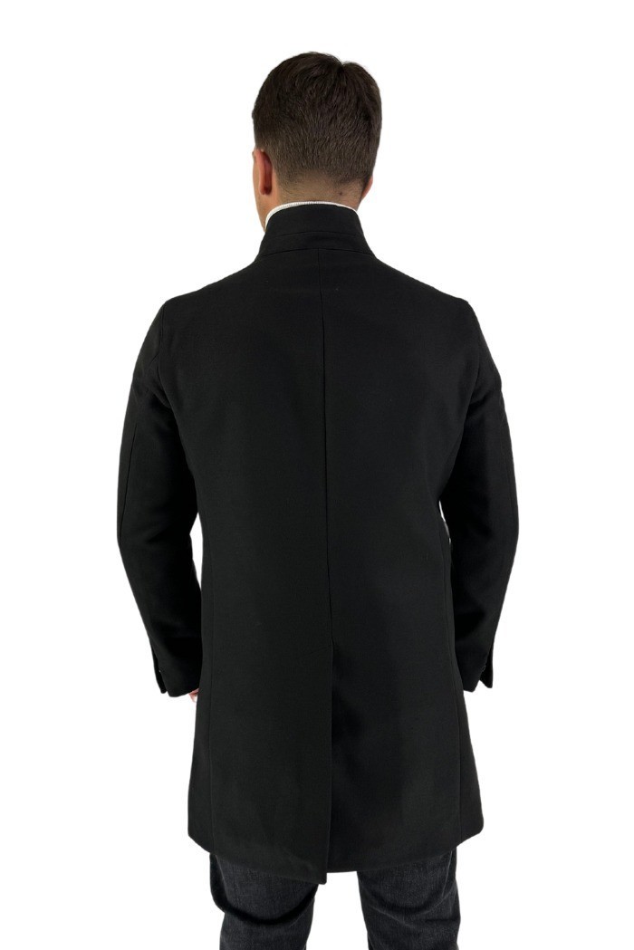 Privat Fashion cappotto monopetto in poliviscosa Morf-mcp738 [96a8b9a3]