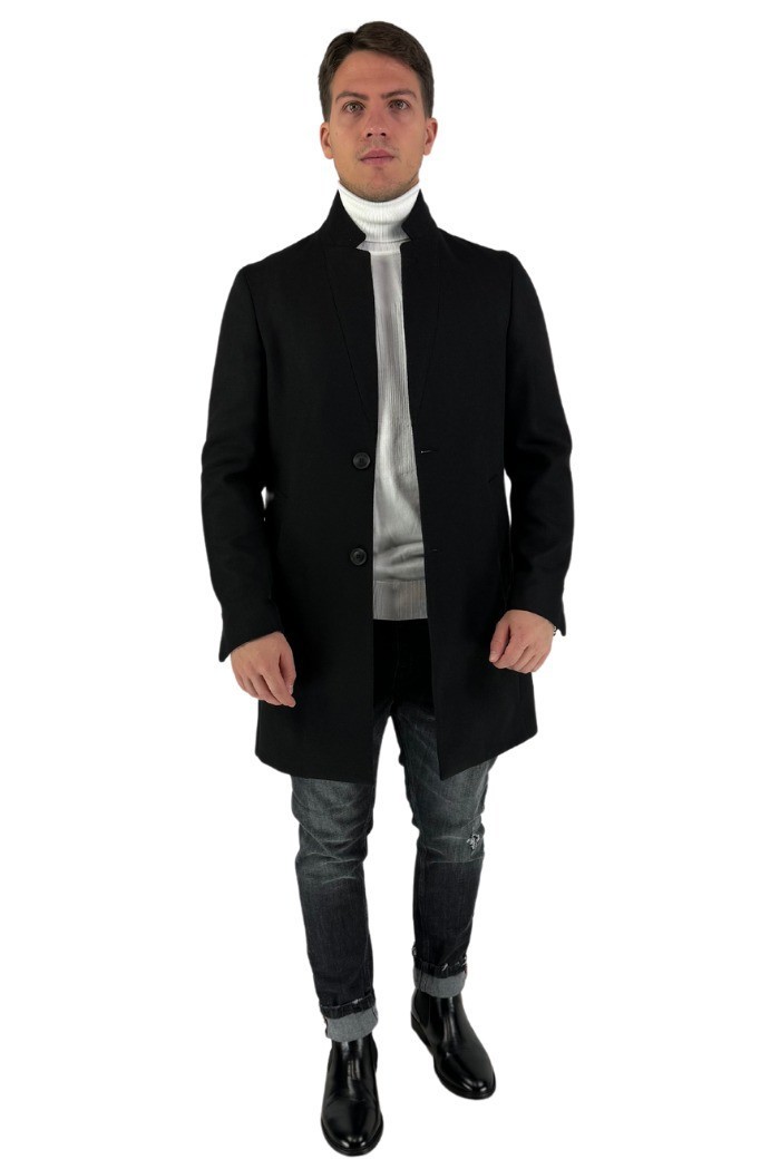 Privat Fashion cappotto monopetto in poliviscosa Morf-mcp738 [93f8febd]