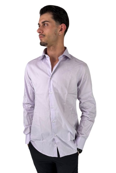 Paul Matthew camicia da uomo in cotone con collo francese cf11-1152 [eb41124f]