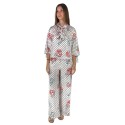 Maidoma blusa a fantasia con maniche a kimono pe25f527/bl2047 [574b28dd]