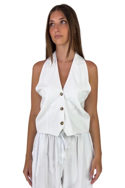 Maidoma gilet regular in lino e viscosa pe25f508/md1270 — 805219040074875_1