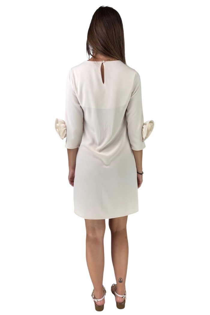 Celye abito corto da donna con fiori sulle maniche ss25c0533 [ac9dc775]