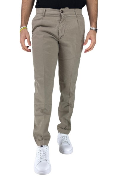 Moro pantalone chino con pences tinto in filo me2530 [d26c20b5]