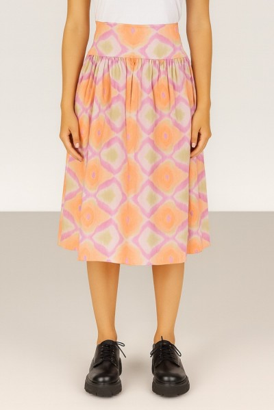Dairesy gonna midi a fantasia con elastico in vita ss24d0437 [84493285]
