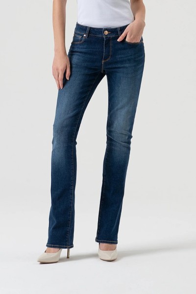 Fracomina jeans bootcut effetto push up in denim lavaggio medio fp25wv8020d46002 [54ee29fc]