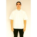 Icon t-shirt in jersey di cotone con logo sul collo icuf2w6t007 [54e7973e]