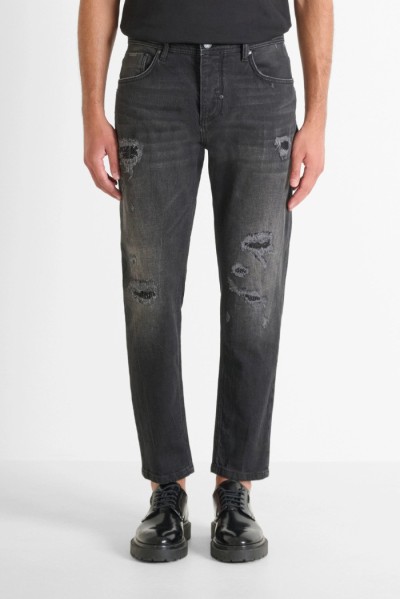 Antony Morato jeans slim fit alla caviglia in denim nero Argon mmdt00264-fa750627-w02148 [37fd6eea]
