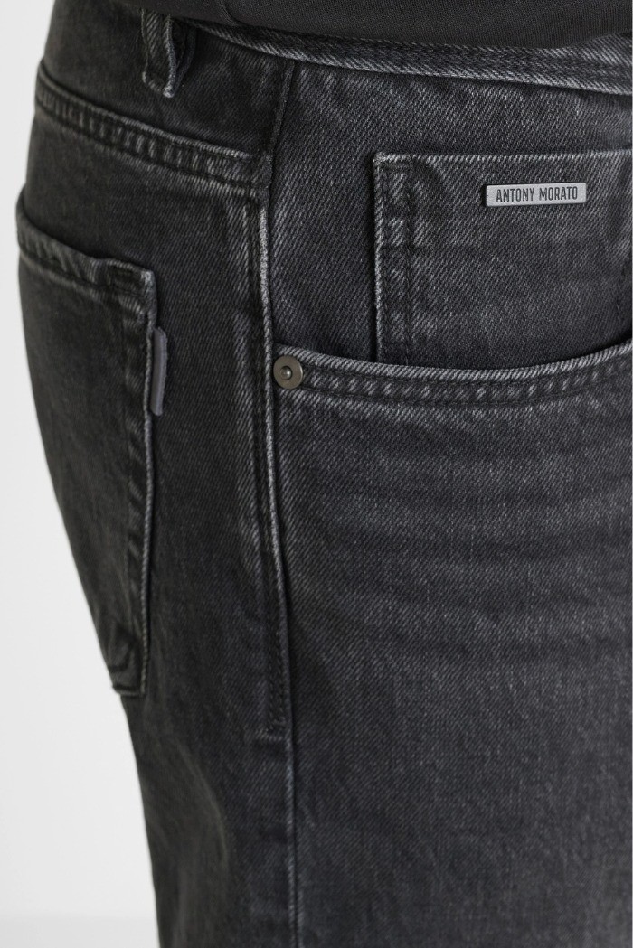 Antony Morato jeans slim straight in denim nero Cleve mmdt00267-fa750369-w02151 [56d36014]