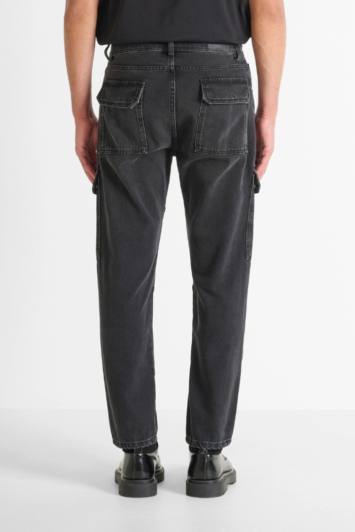 Antony Morato jeans regular fit cargo in denim nero Gary mmdt00297-fa700143-w02099 [6dce3936]