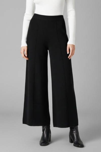 Sheis pantalone palazzo in maglia con riga d52010 — 805219040076693_1