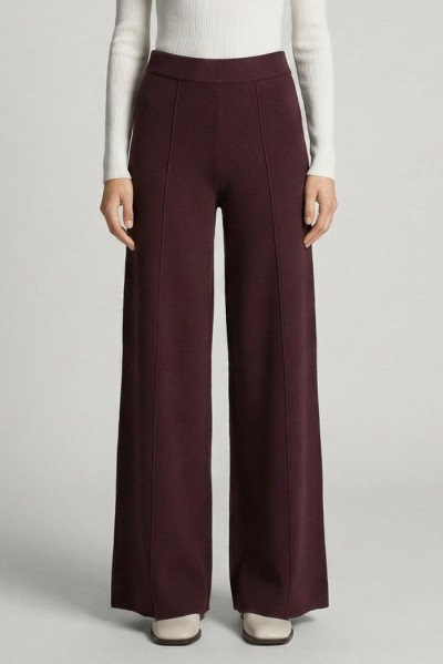 Sheis pantalone palazzo in maglia con riga d52010 [26bed447]