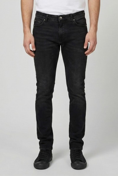 John Richmond jeans slim tapered fit in denim nero Helia Uma25164je [043d2466]