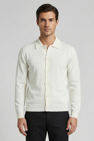 Galerie cardigan collo polo con bottoni mm803 — 805219040077239_2