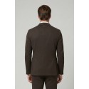 Triple A giacca in punto milano in misto viscosa con tasche a toppa g525-2531 [78c569af]