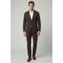 Triple A giacca in punto milano in misto viscosa con tasche a toppa g525-2531 [7d952eb1]