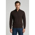 Nerovago lupetto mezza zip in misto viscosa 750002 [a568c5f3]