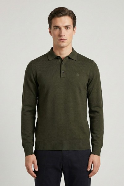 Lumberjack polo in maglia con logo ricamo 102217742 [f376d7cf]