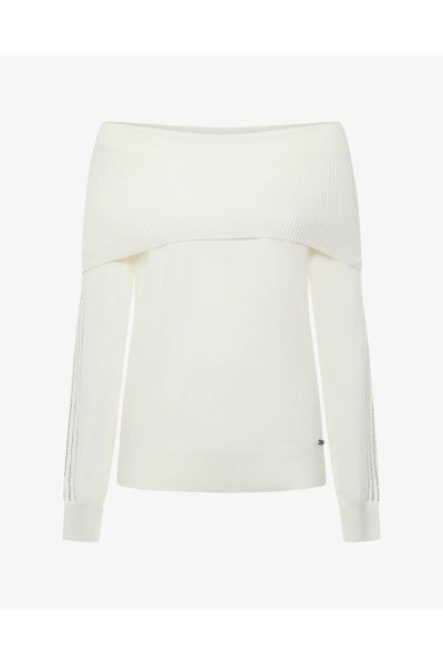 Datch maglia a collo alto in misto viscosa dw2679 — 805219040077607_1
