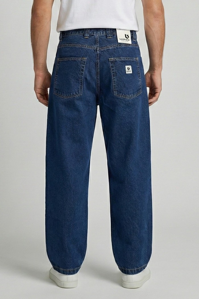 Londinese jeans baggy fit in denim di cotone Ld73-308c m49416 [96bfc0ad]