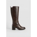 Riposella stivale in pelle con fibbia e zip Aida/wb02bx [50642ed0]