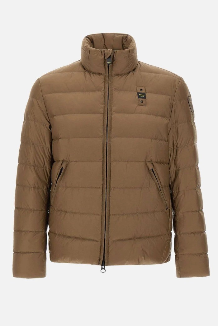 Blauer piumino con collo alla coreana Austin 25wbluc03088-006047 [f1e476d3]