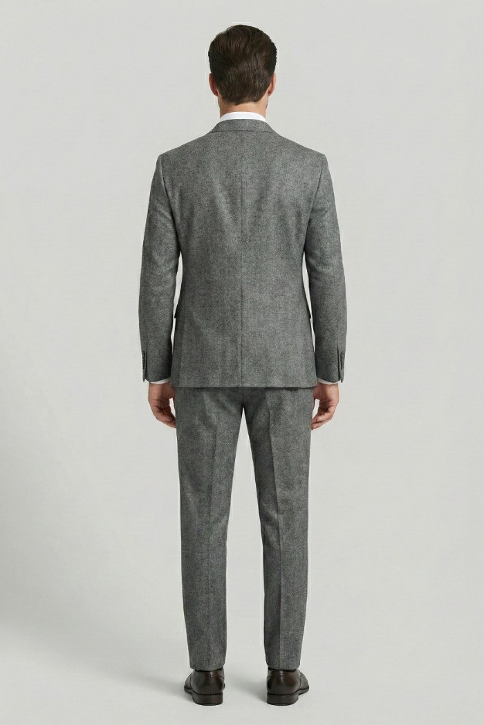 Two-Bi abito monopetto in misto viscosa drop4 A224 [148f118a]