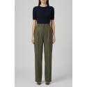 PDK pantalone gessato in flanella twill 052183 [6e50d7ed]