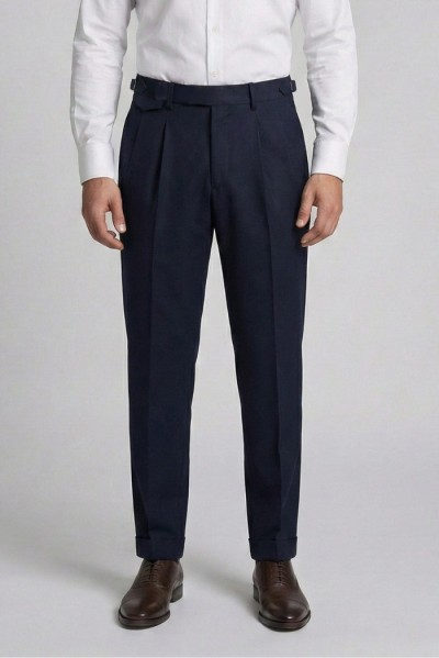 Markup pantalone in flanella con doppia pince MK9950150 — 805219040075569_1