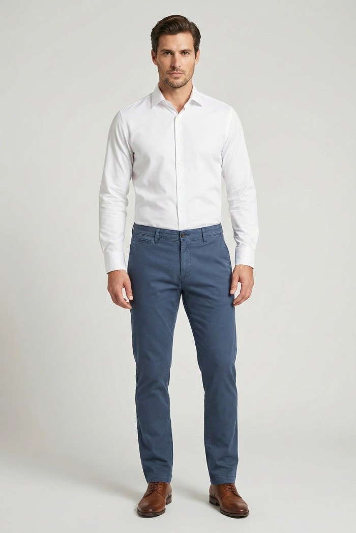 Four.ten Industry pantalone chino in cotone elasticizzato T910-100021 [3a7947f5]