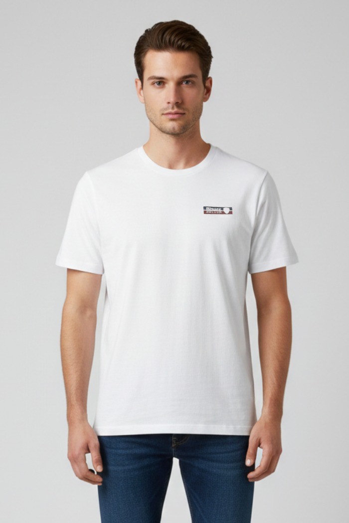 Blauer t-shirt in cotone Bosworth 26sbluh02285-007480 [958b4dd6]